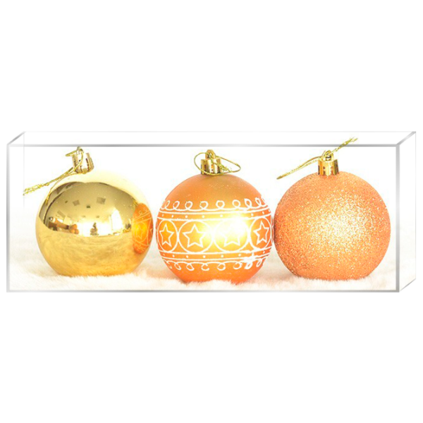 Игрушки для ёлки Global Christmas PC1540 7 см/ Золотой photo 1