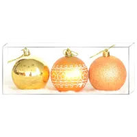 Игрушки для ёлки Global Christmas PC1540 7 см/ Золотой