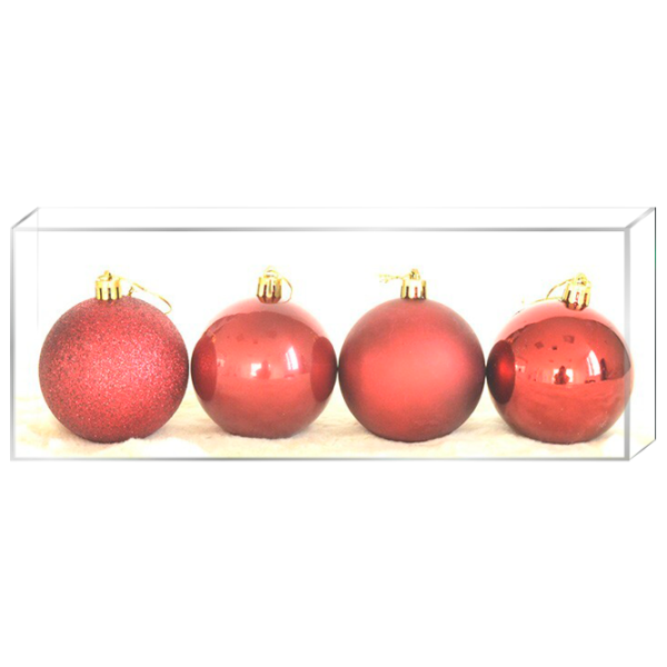 Jucării pentru brad Global Christmas PC1546 7 cm/ Bordo photo 1
