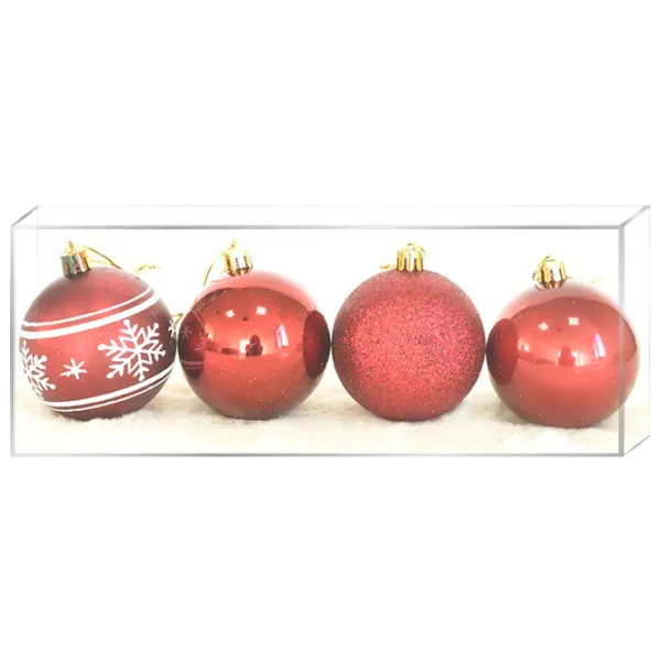 Игрушки для ёлки Global Christmas PC1547 7 см/ Бордовый photo 1