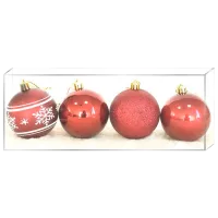 Игрушки для ёлки Global Christmas PC1547 7 см/ Бордовый