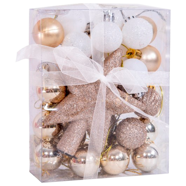 Игрушки для ёлки Global Christmas DS8253 3 см/ Золотой photo 1