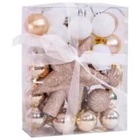 Игрушки для ёлки Global Christmas DS8253 3 см/ Золотой