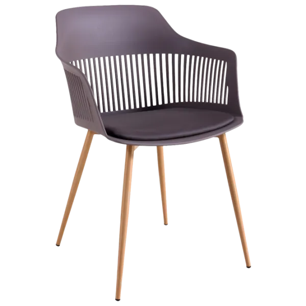 Scaun de bucătărie DecoPrim Leon Plastic/ Camel photo 1 Scaun de bucătărie DecoPrim Leon Plastic/ Camel photo 1