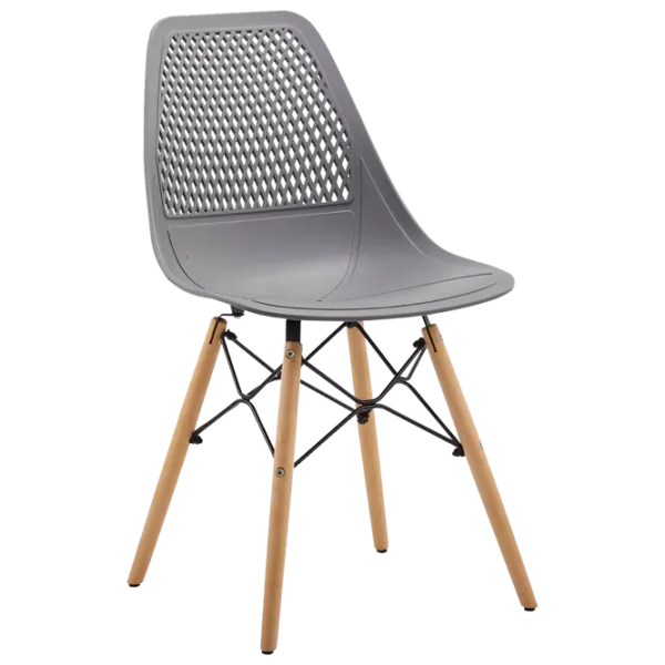 Scaun de bucătărie DecoPrim Andy Metal/ Plastic/ Gray photo 1