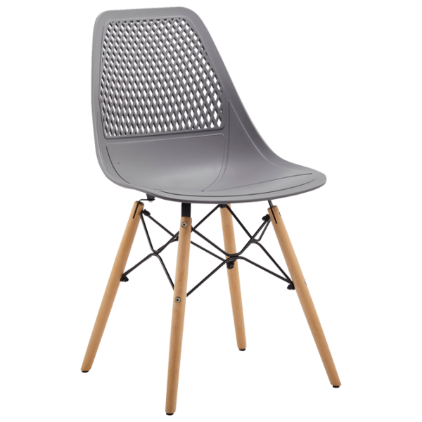 Scaun de bucătărie DecoPrim Andy Metal/ Plastic/ Gray photo 1