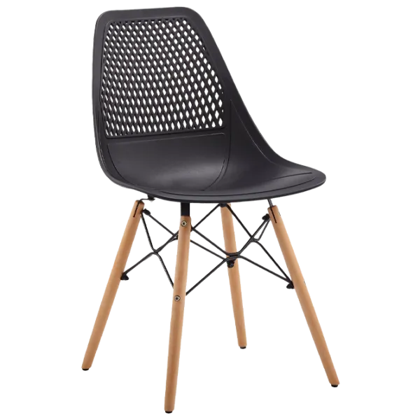 Scaun de bucătărie DecoPrim Andy Metal/ Plastic/ Black photo 1