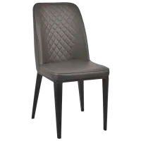 Scaun de bucătărie DecoPrim B-02 Piele artificială/ Gray Black