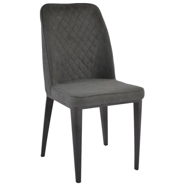 Scaun de bucătărie DecoPrim B-02 Stofă/ Gray Black photo 1 Scaun de bucătărie DecoPrim B-02 Stofă/ Gray Black photo 1