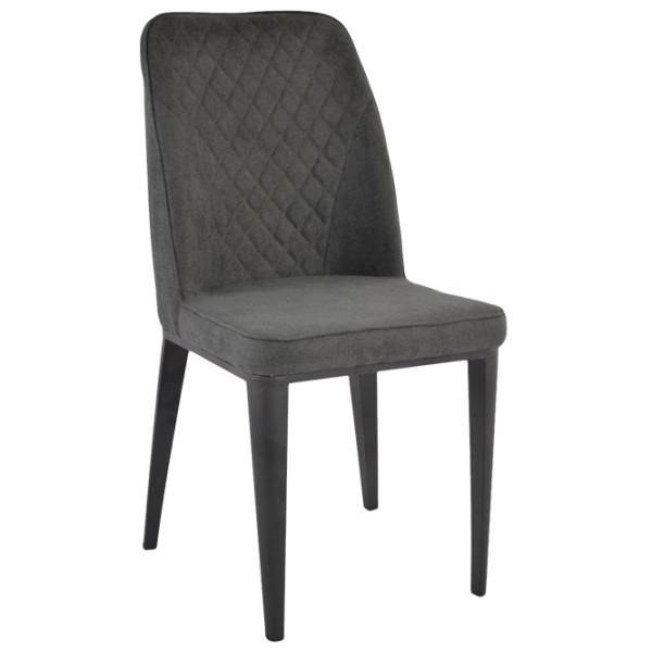 Scaun de bucătărie DecoPrim B-02 Stofă/ Gray Black photo 1 Scaun de bucătărie DecoPrim B-02 Stofă/ Gray Black photo 1