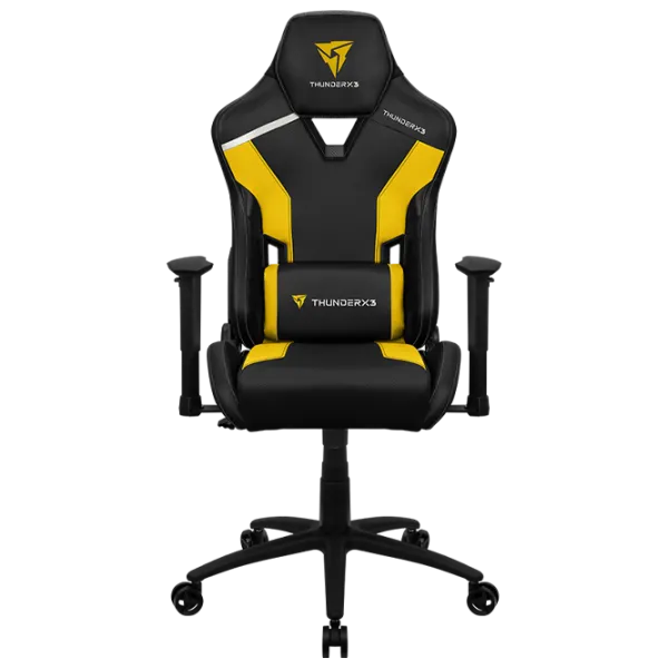 Scaun Gaming ThunderX3 TC3 Yellow Black photo 1