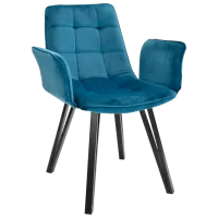 Кухонный стул DecoPrim DC-18 Ткань/ Синий Черный