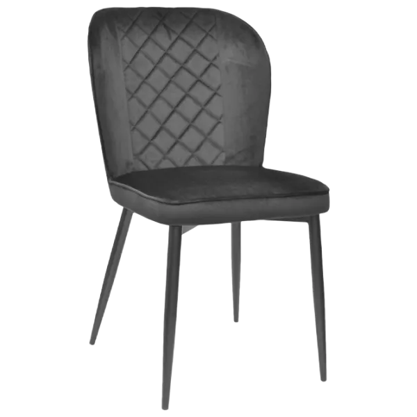 Scaun de bucătărie DecoPrim Tusk Stofă/ Gray Black photo 1