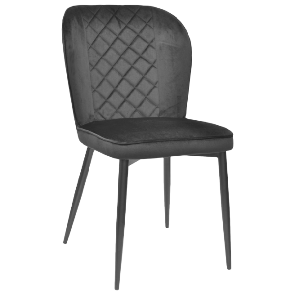 Scaun de bucătărie DecoPrim Tusk Stofă/ Gray Black photo 1