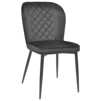 Scaun de bucătărie DecoPrim Tusk Stofă/ Gray Black