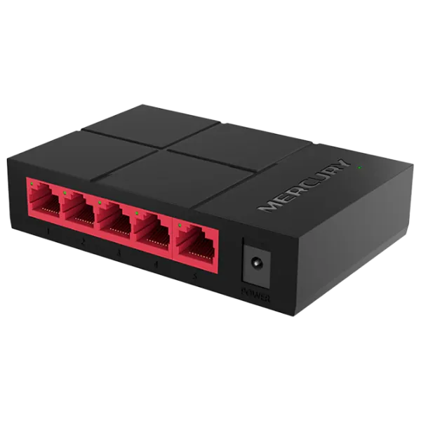Switch Mercusys MS105G Black photo 1