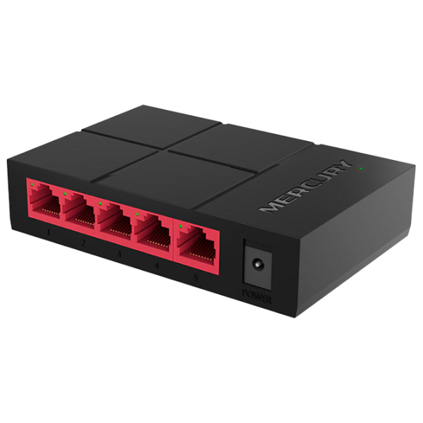 Switch Mercusys MS105G Black photo 1