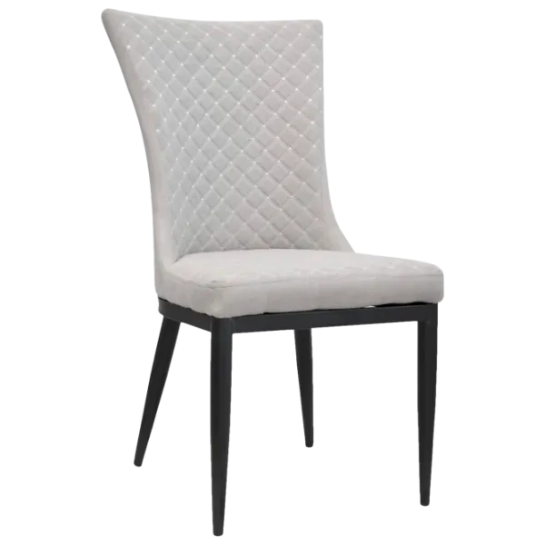 Кухонный стул DecoPrim C-64 ЭКО Кожа/ Серый Черный photo 1