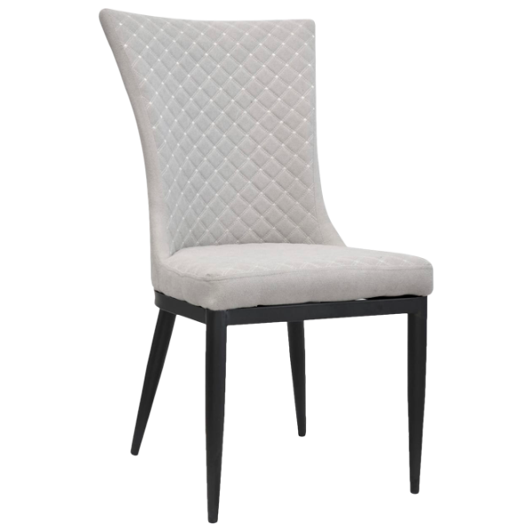 Кухонный стул DecoPrim C-64 ЭКО Кожа/ Серый Черный photo 1