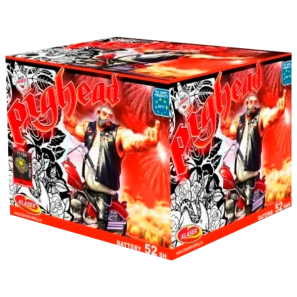 Baterie de artificii Klasek pyrotechnics Pighead C52FMP14 52 focuri photo 1 Baterie de artificii Klasek pyrotechnics Pighead C52FMP14 52 focuri photo 1