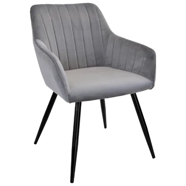 Scaun de bucătărie DecoPrim Iris Stofă/ Gray Black photo 1
