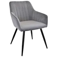 Scaun de bucătărie DecoPrim Iris Stofă/ Gray Black