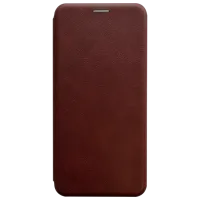 Чехол для смартфона Samsung Galaxy A12/ Galaxy M12 Rival/ Чехол книжка/ Кожа/ Plum Коричневый