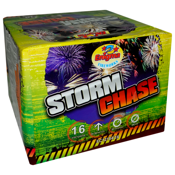 Батарея салютов Enigma Storm Chase EC12184/ 16 16 залпов photo 1 Батарея салютов Enigma Storm Chase EC12184/ 16 16 залпов photo 1