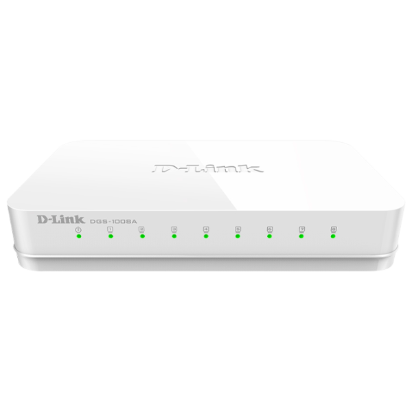 Switch D-Link DGS-1008A White photo 1