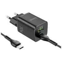 Сетевое зарядное устройство Hoco N13 Черный