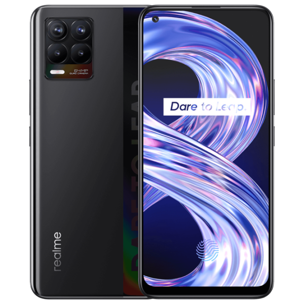 Realme 8 4 GB/ 64 GB/ Dual SIM/ Black Cyber photo 1