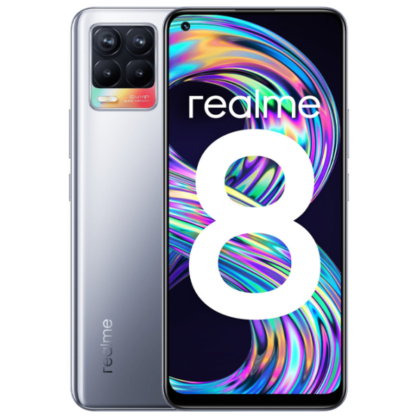 Realme 8 4 ГБ/ 64 ГБ/ Dual SIM/ Серебряный Cyber photo 1
