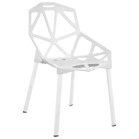 Scaun de bucătărie DecoPrim ST-14 Plastic/ White