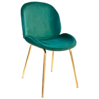 Scaun de bucătărie DecoPrim Roxy Stofă/ Green Gold