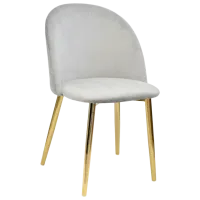 Scaun de bucătărie DecoPrim Maya Stofă/ Gray Gold