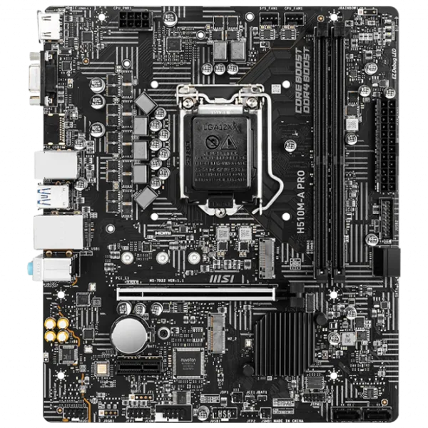 Материнская плата MSI H510M-A PRO mATX/ Intel H510 photo 1 Материнская плата MSI H510M-A PRO mATX/ Intel H510 photo 1