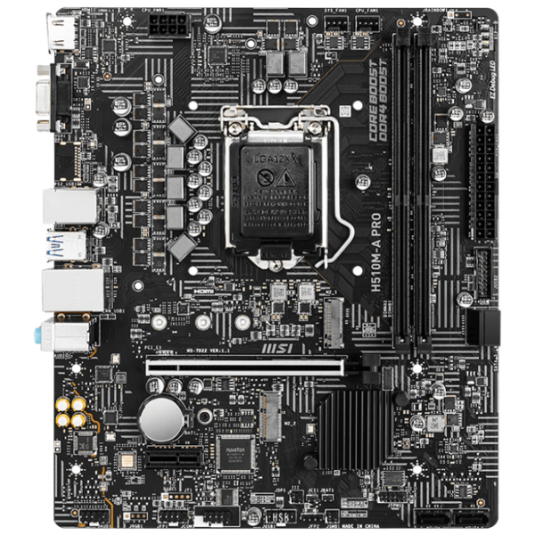 Материнская плата MSI H510M-A PRO mATX/ Intel H510 photo 1 Материнская плата MSI H510M-A PRO mATX/ Intel H510 photo 1