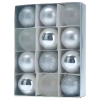 Игрушки для ёлки Christmas 34445 5 см/ Серебристый