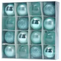 Jucării pentru brad Christmas 34441 4 cm/ Teal