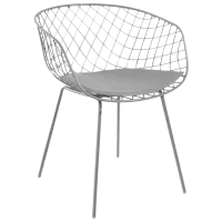 Scaun de bucătărie DecoPrim Tony Metal/ Gray