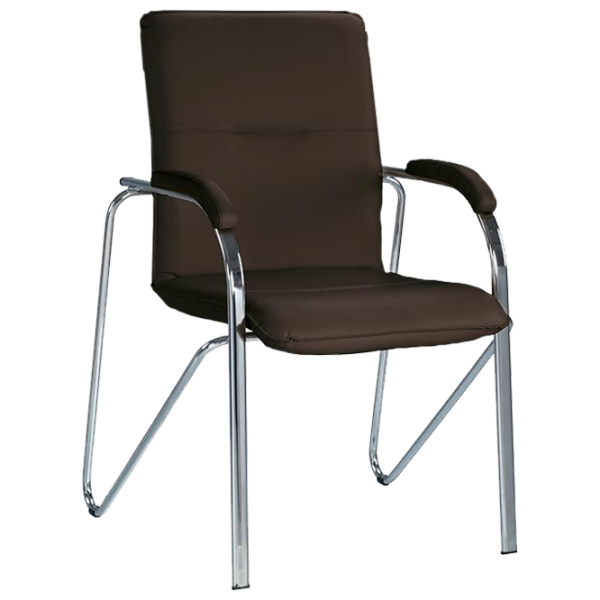 Scaun de birou Nowy Styl Samba Chrome Poliester/ Brown photo 1