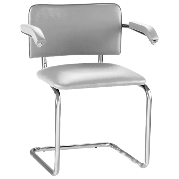 Scaun de birou Nowy Styl Sylwia Arm Chrome Piele artificială/ Gray photo 1
