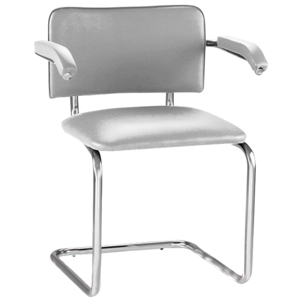 Scaun de birou Nowy Styl Sylwia Arm Chrome Piele artificială/ Gray photo 1