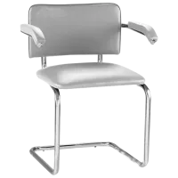 Scaun de birou Nowy Styl Sylwia Arm Chrome Piele artificială/ Gray