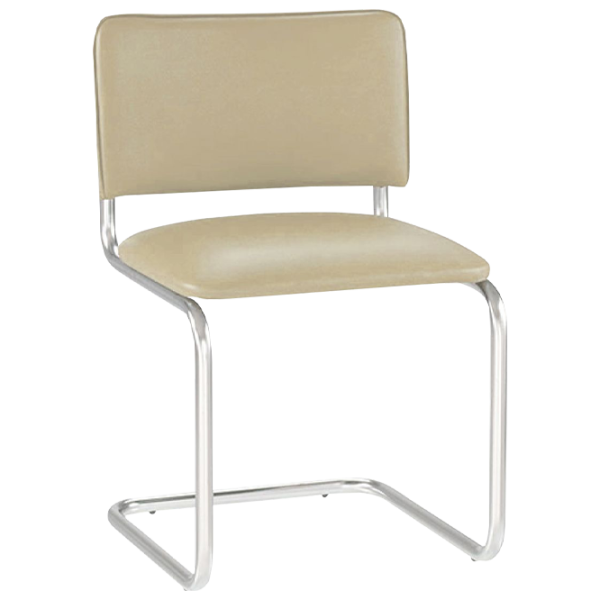 Scaun de birou Nowy Styl Sylwia Chrome Piele artificială/ Beige photo 1