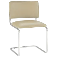 Офисный стул Nowy Styl Sylwia Chrome Искусственная кожа/ Бежевый