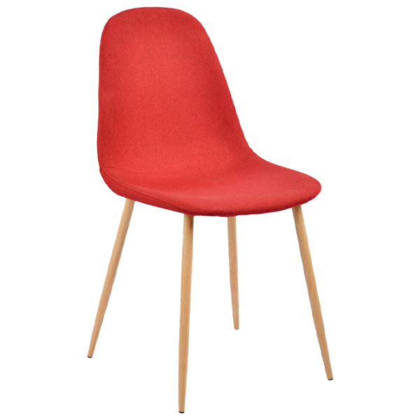 Scaun de bucătărie DecoPrim C-710 Stofă/ Red photo 1 Scaun de bucătărie DecoPrim C-710 Stofă/ Red photo 1