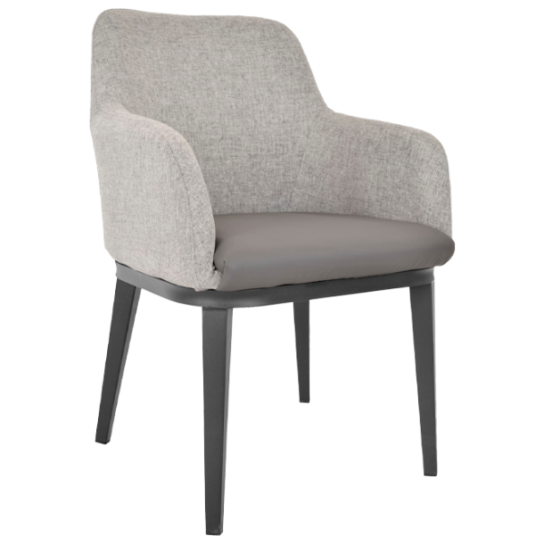 Scaun de bucătărie DecoPrim B-80 Țesătură, piele artificială/ Gray photo 1 Scaun de bucătărie DecoPrim B-80 Țesătură, piele artificială/ Gray photo 1
