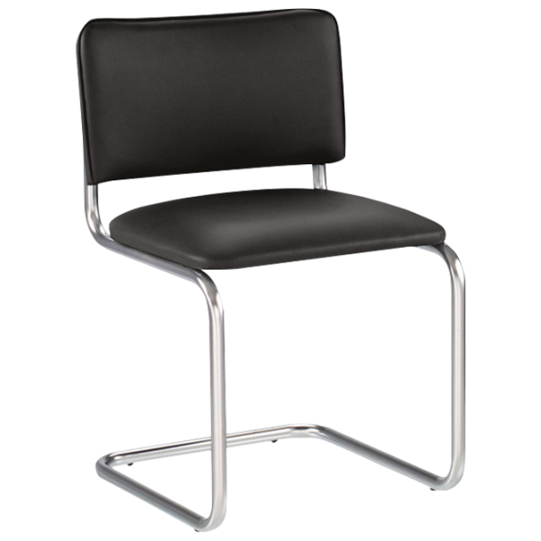 Scaun de birou Nowy Styl Sylwia Chrome Piele artificială/ Black photo 1