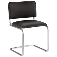 Scaun de birou Nowy Styl Sylwia Chrome Piele artificială/ Black